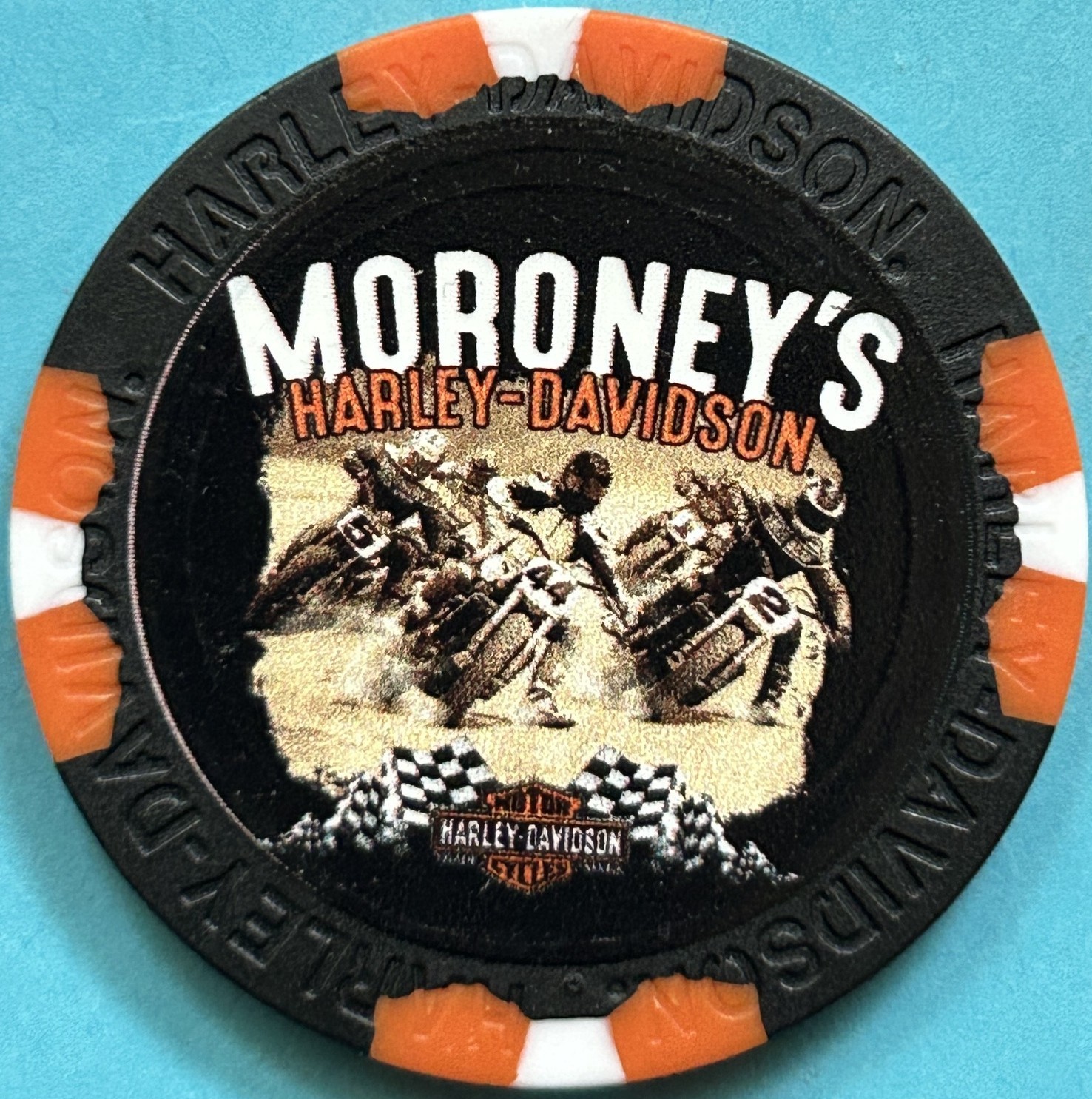 Harley Davidson Wide Print Poker Chip from Moroney\'s HD in New Windsor, New York