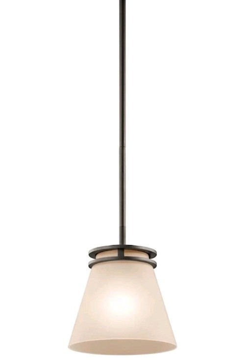 Kichler Hendrik Mini Pendant 1Lt, Olde Bronze, Umber Etched - 1687OZ