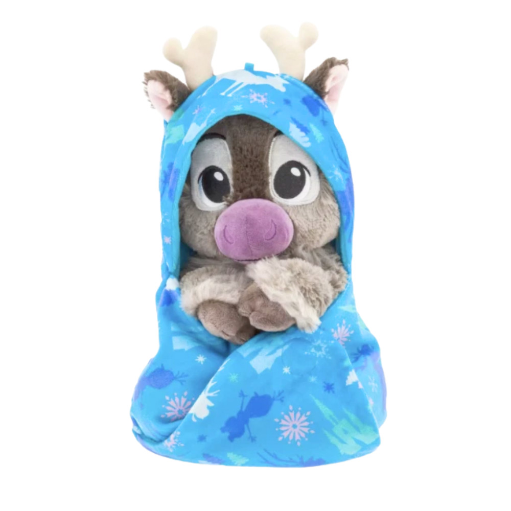 Disney Sven Plush with Blanket Pouch - Frozen 12 inches - NEW