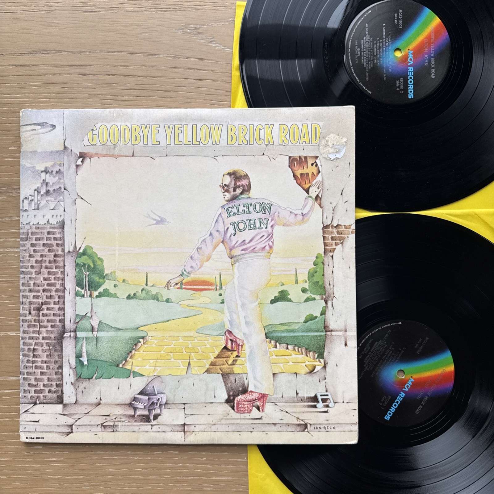 1973 Elton John Goodbye Yellow Brick Road 1st US Pinckneyville Press VG+ 2LP