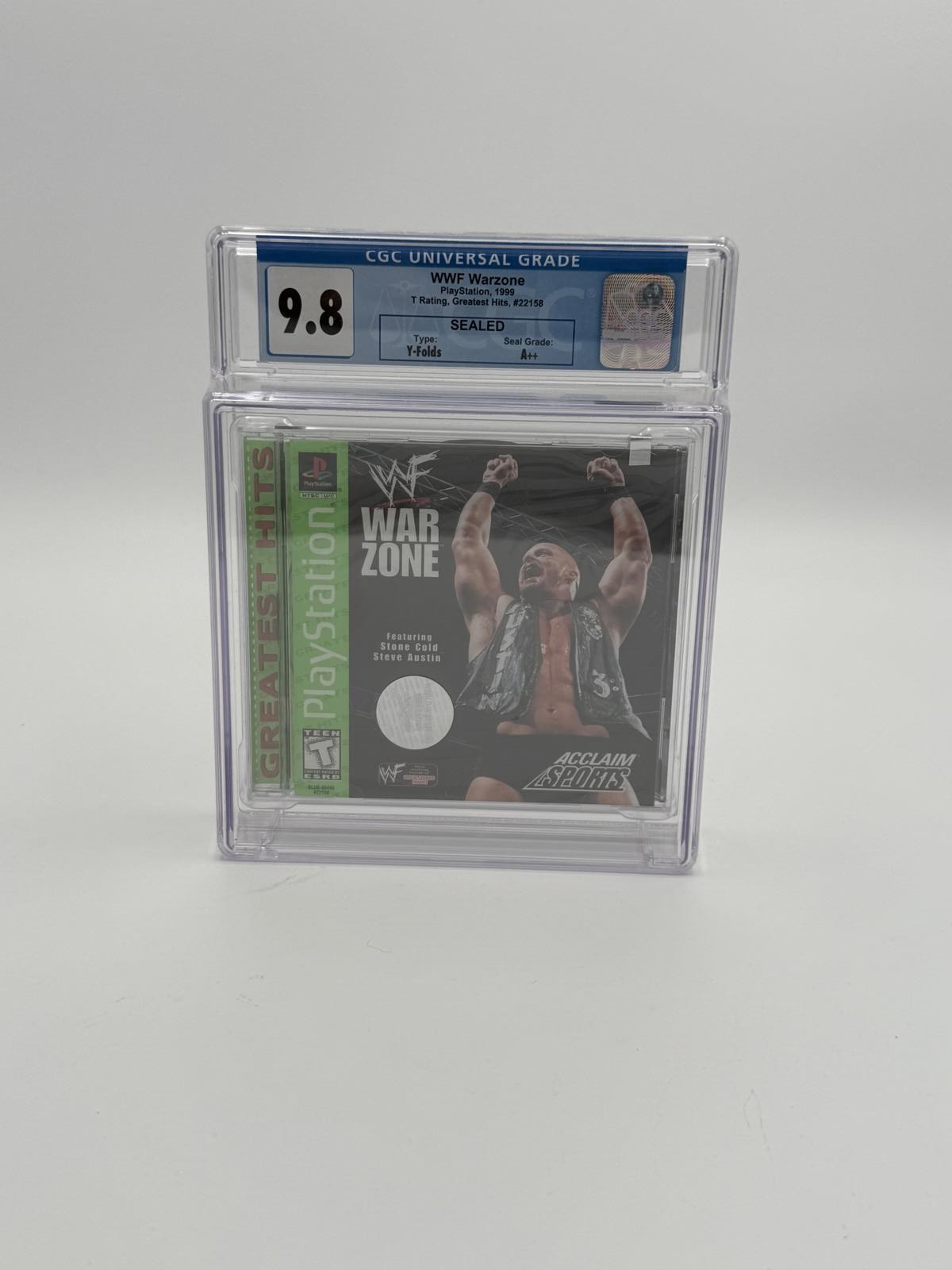 WWF Warzone CGC 9.8 - (Sony Playstation 1, PS1, 1998)