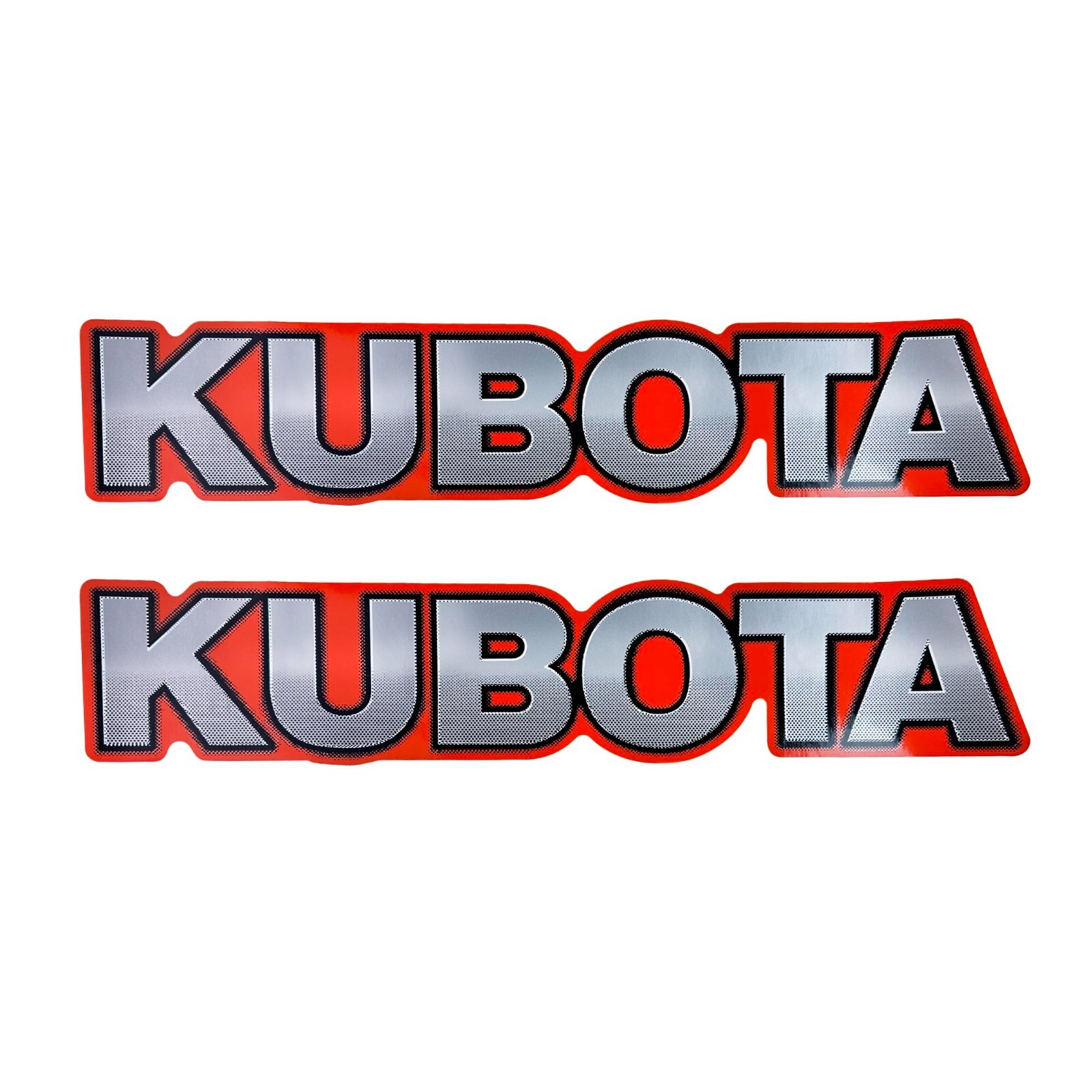 E-TC220-80930 2pcs Kubota Decal for Kubota Tractors, Excavators, RTV\'s, Mowers+