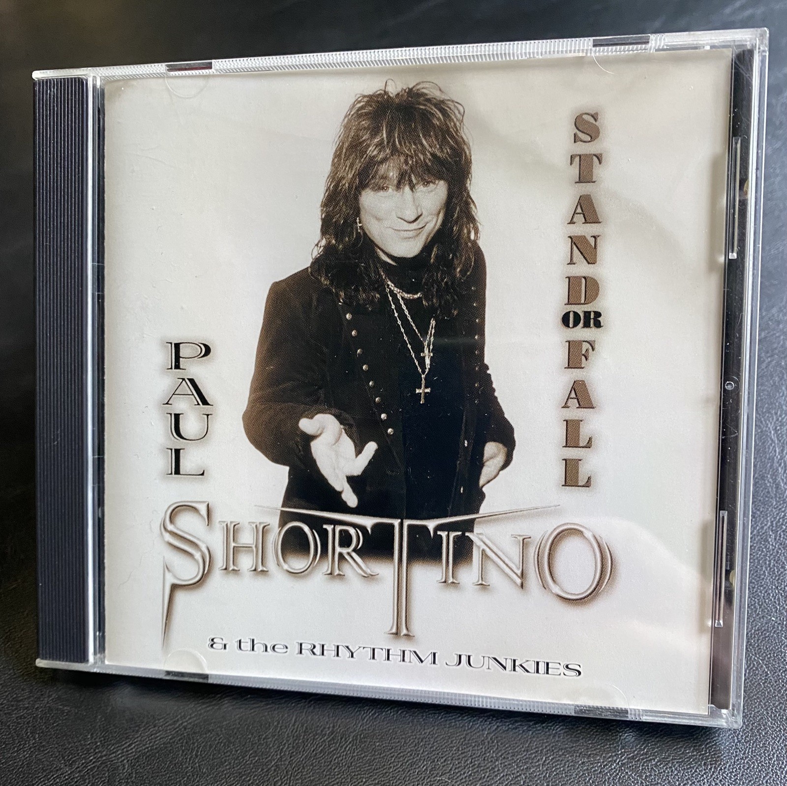 Signed Paul Shortino & The Rhythm Junkies Stand Or Fall CD - NEAR MINT