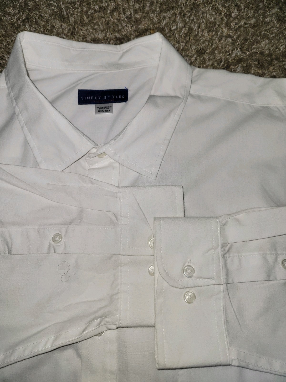 NEW* Simply Styled Long Sleeve Button Down Mens Dress Shirt NEW* Simply Styled Long Sleeve Button Down Mens Dress Shirt