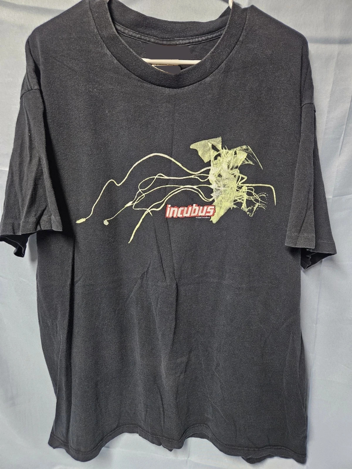 Incubus Vintage 1999 T-Shirt Rock Band Graphic Tour Style Black Tee S-4XL