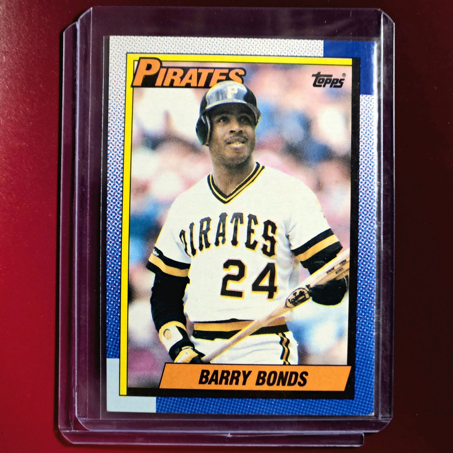 1990 Topps Barry Bonds #220 Pirates MVP Vintage Baseball Pittsburgh MLB Card