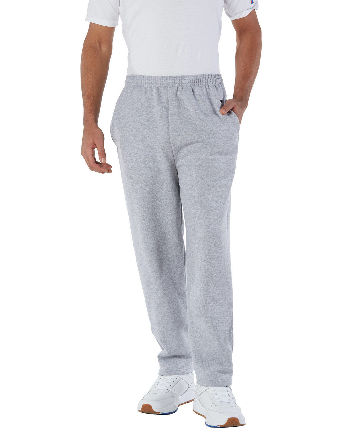 Champion Adult Powerblend Open-Bottom Fleece Pant with Pockets - P800 Champion Adult Powerblend Open-Bottom Fleece Pant with Pockets - P800