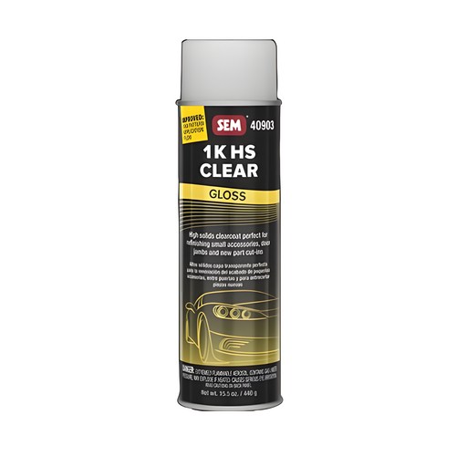 SEM 40903 1K HS Clear, Gloss, 20 oz Aerosol SEM 40903 1K HS Clear, Gloss, 20 oz Aerosol