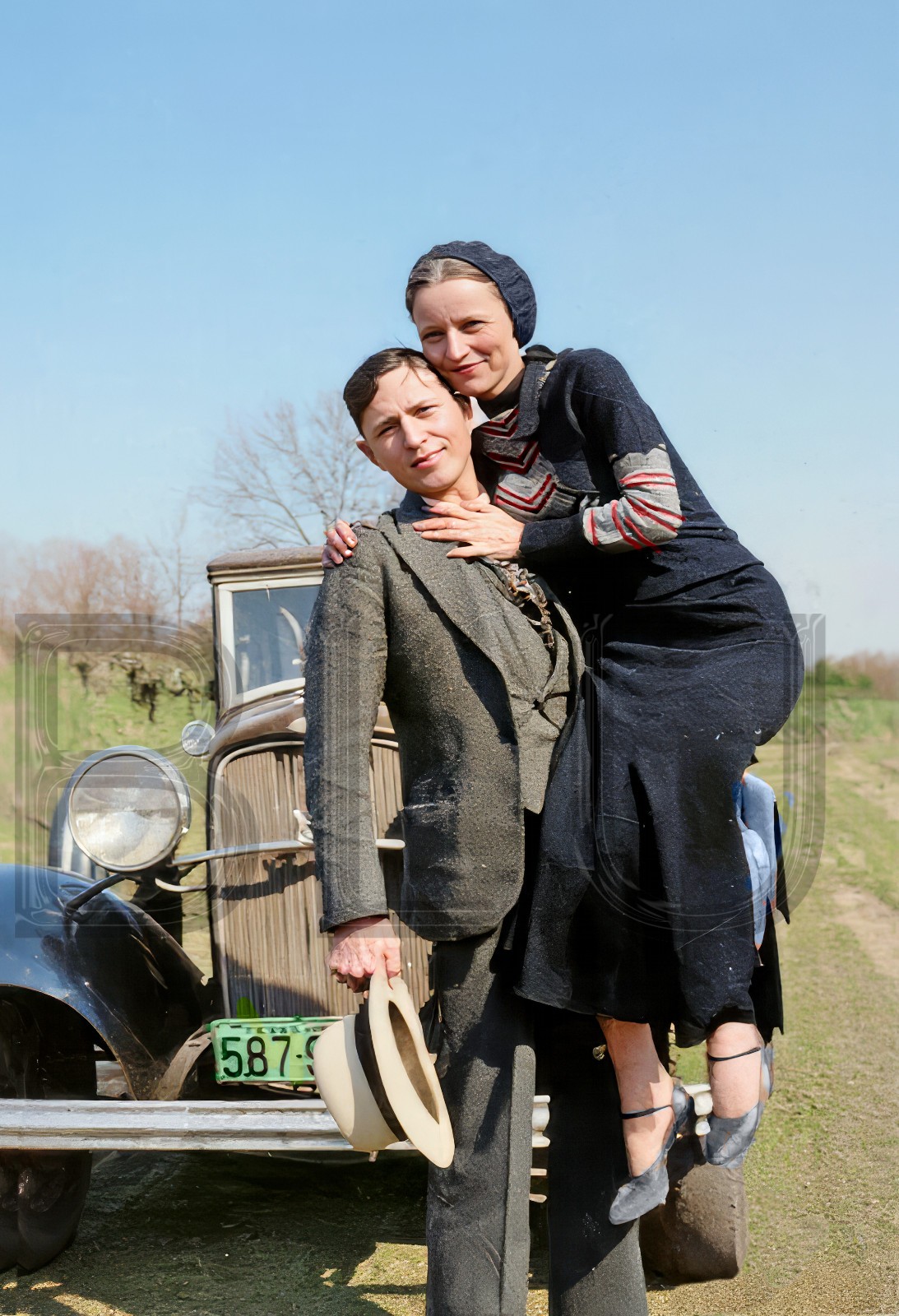 1934 Bonnie & Clyde  11 x 14\