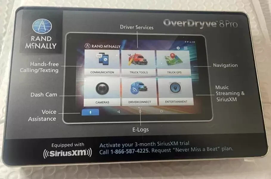 RAND MCNALLY OVERDRYVE  8 OD8 PRO LM TRUCK GPS 1 YEAR WАRRАNTY / EXCHANGE