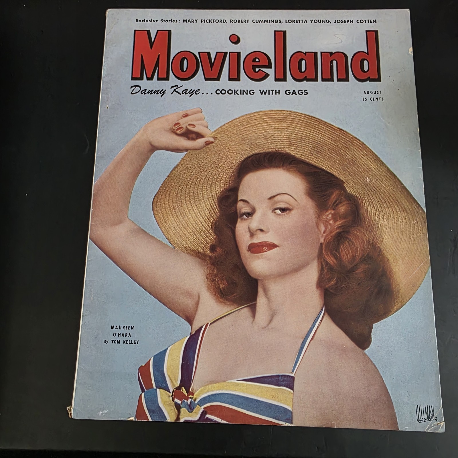 Movieland Magazine August 1945 Maureen O\'Hara Cover Humphrey Bogart Lena Horn 