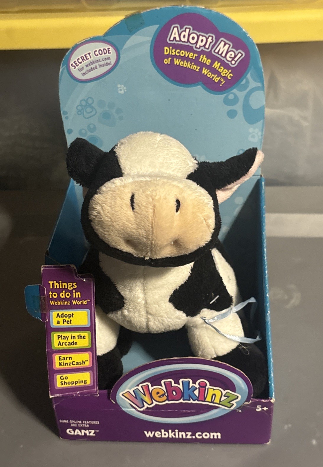 Ganz Webkinz Holstein Cow HM687 IN BOX NO CODE Ganz Webkinz Holstein Cow HM687 IN BOX NO CODE