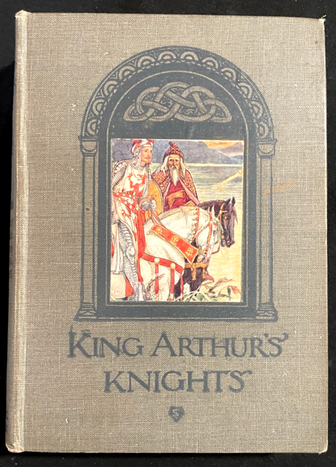 Antique Illustrated Book King Arthur 1911 Walter Crane 16 Color Plates Knights