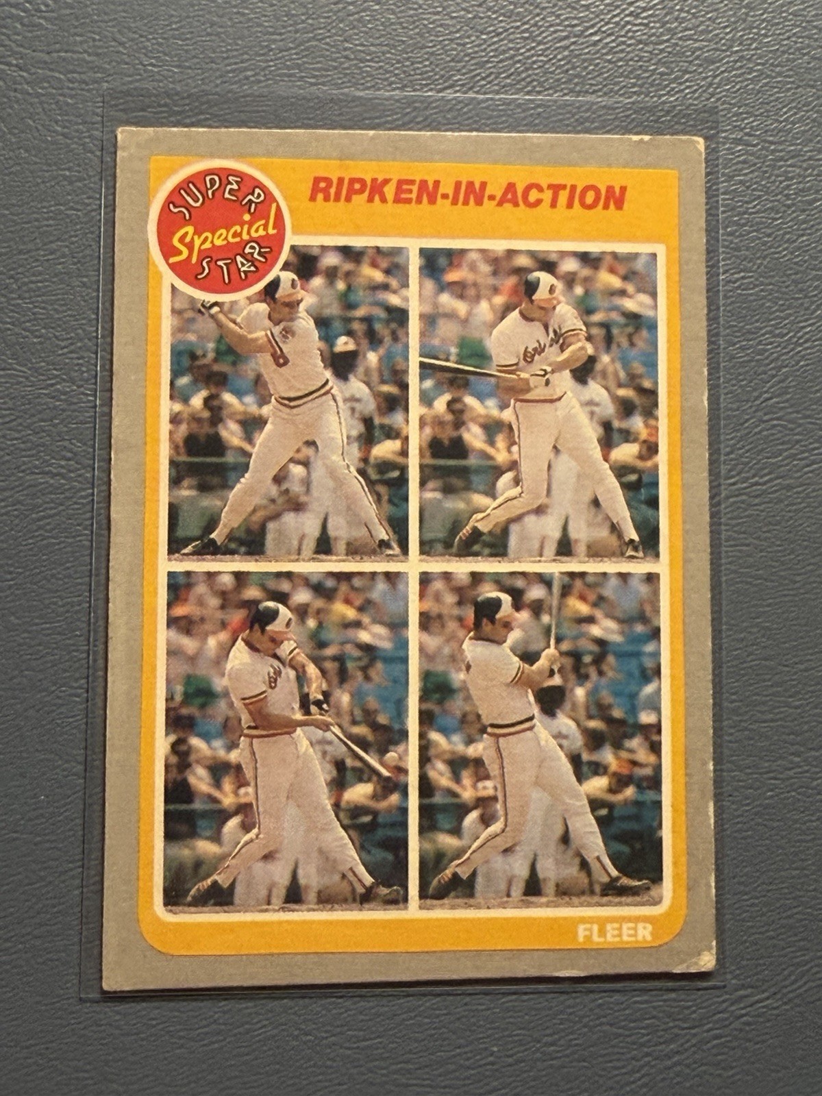 1985 Fleer - Cal Ripken #626 Ripken In Action Baltimore Orioles HOF 1985 Fleer - Cal Ripken #626 Ripken In Action Baltimore Orioles HOF
