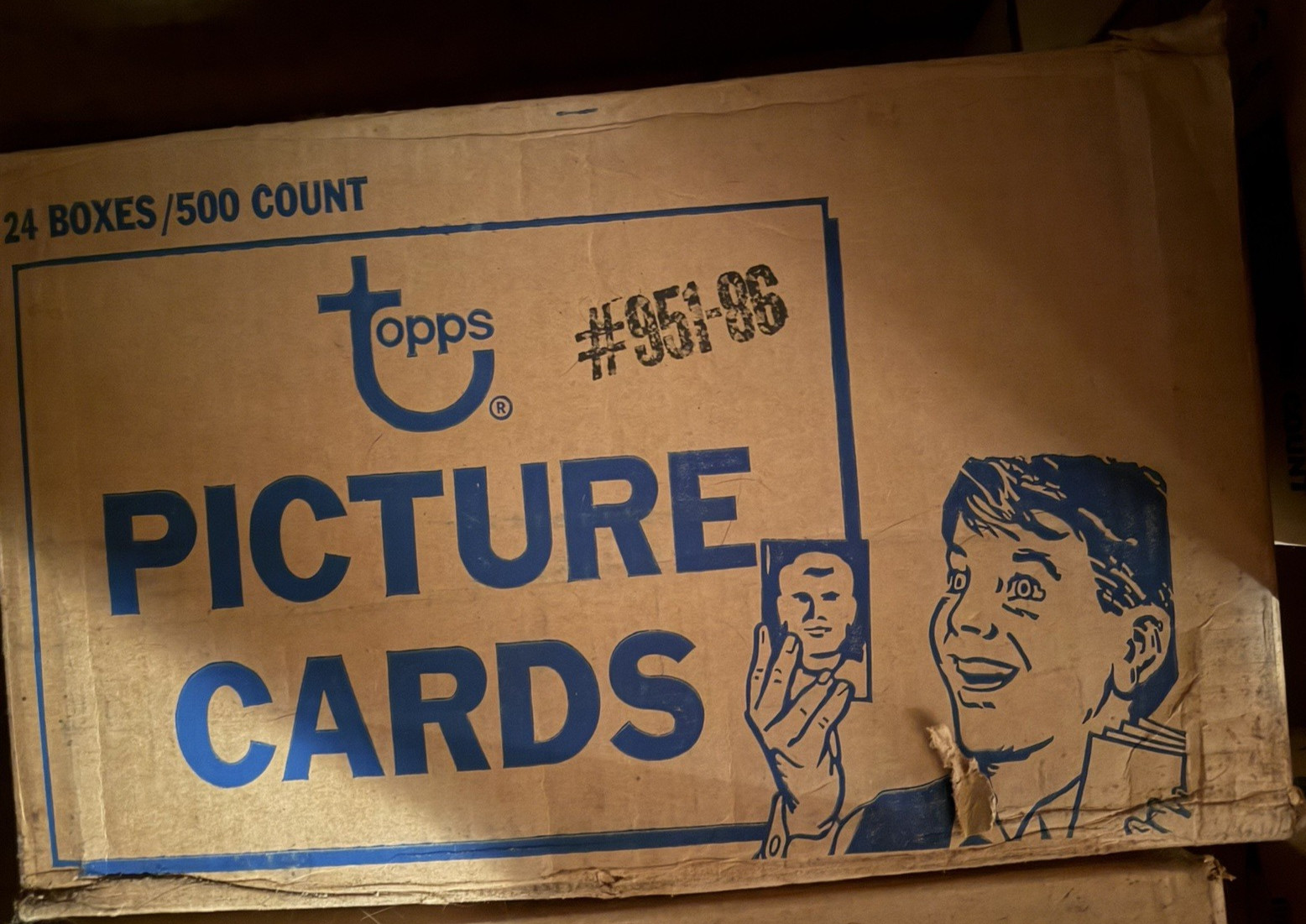 1986 TOPPS Baseball Vending Box 500 ct Factory Sealed Case Original Owner Mint