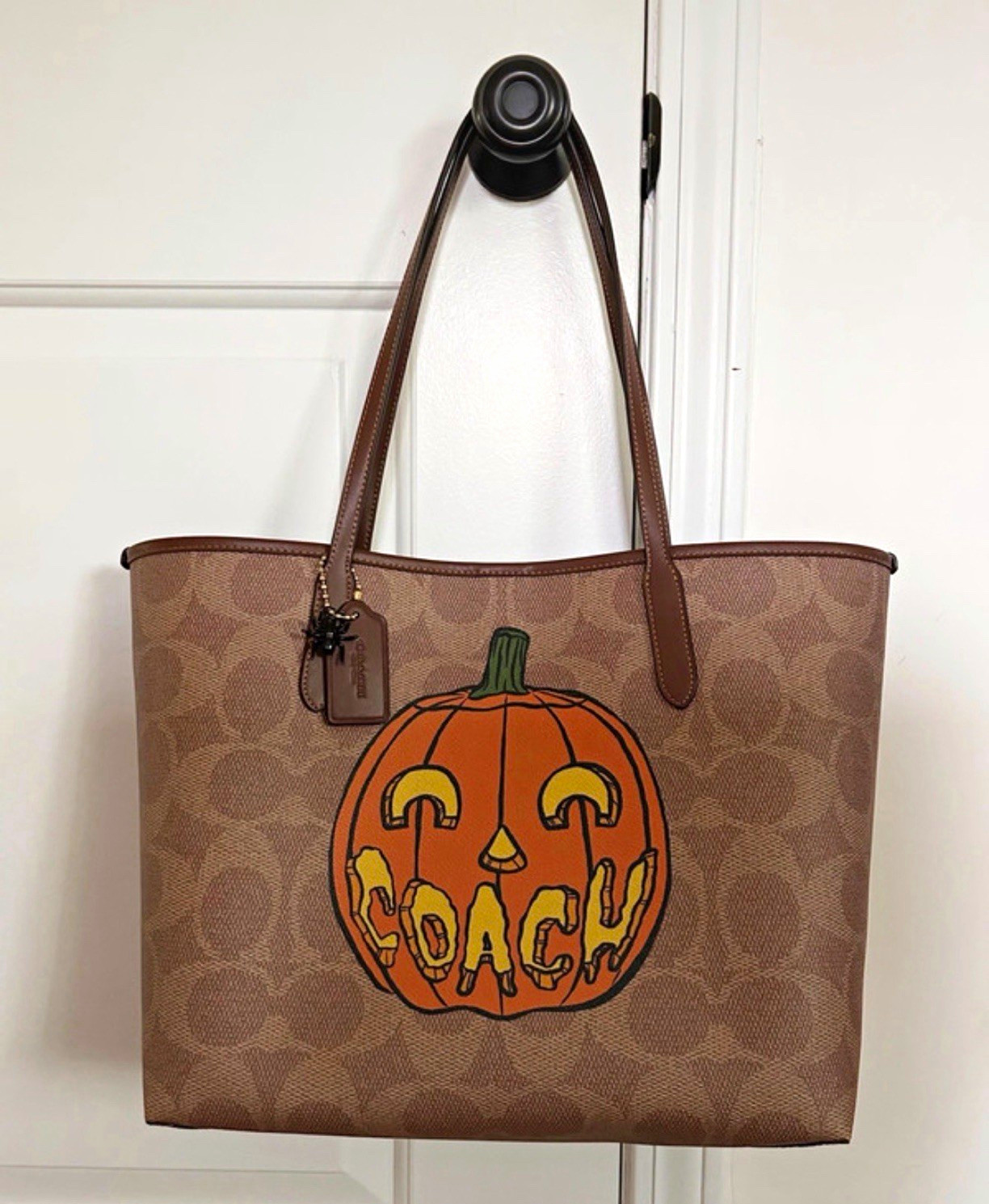 Coach City Tote Halloween Pumpkin Coach City Tote Halloween Pumpkin