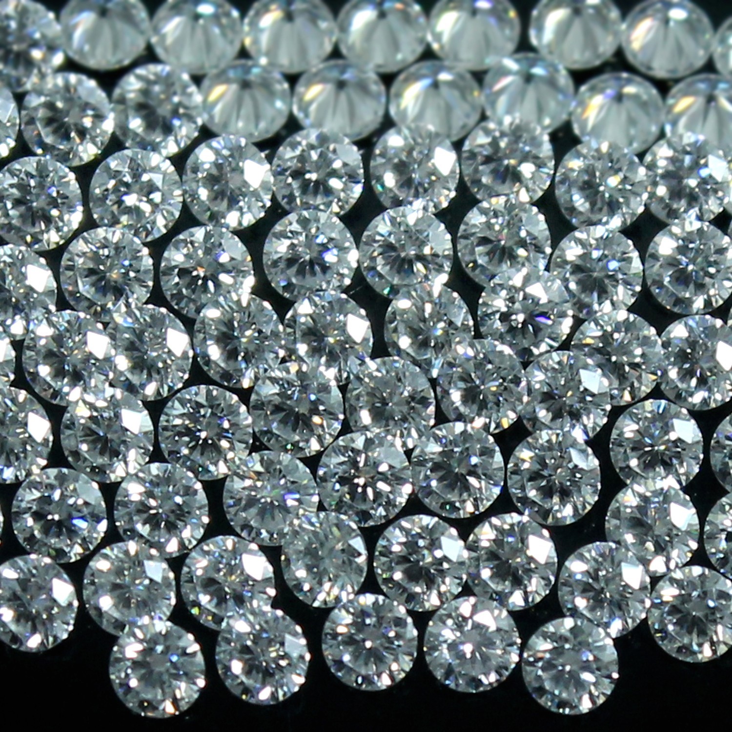 Certified Natural DE Color VVS1 Brilliant Cut 0.90 MM Round Diamond 100 Pcs Lot