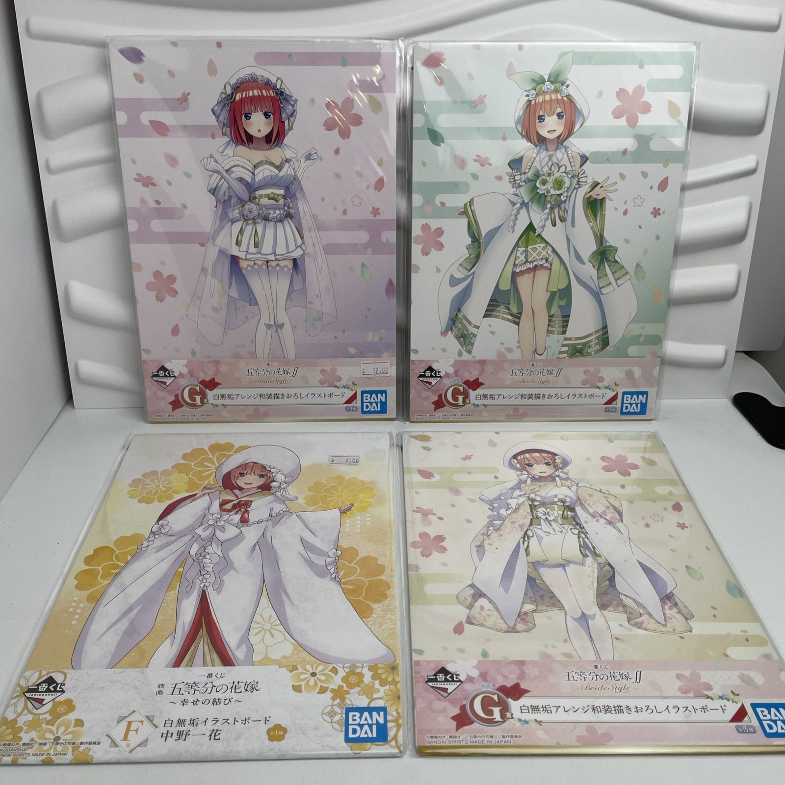 The Quintessential Quintuplets Illustration Art Board Lot Of 4 C 10-1/4x7-1/4 The Quintessential Quintuplets Illustration Art Board Lot Of 4 C 10-1/4x7-1/4