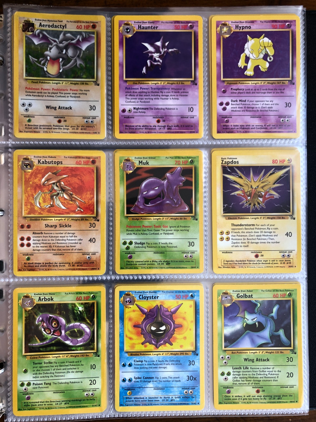 Pokémon Binder Collection Vintage WotC Lot w/ Holo & Rares from 1999-2001 Sets
