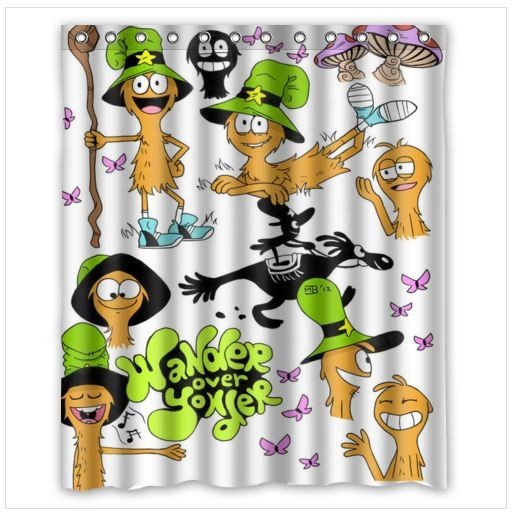 new Wander over yonder shower curtain waterproof polyester with hooks