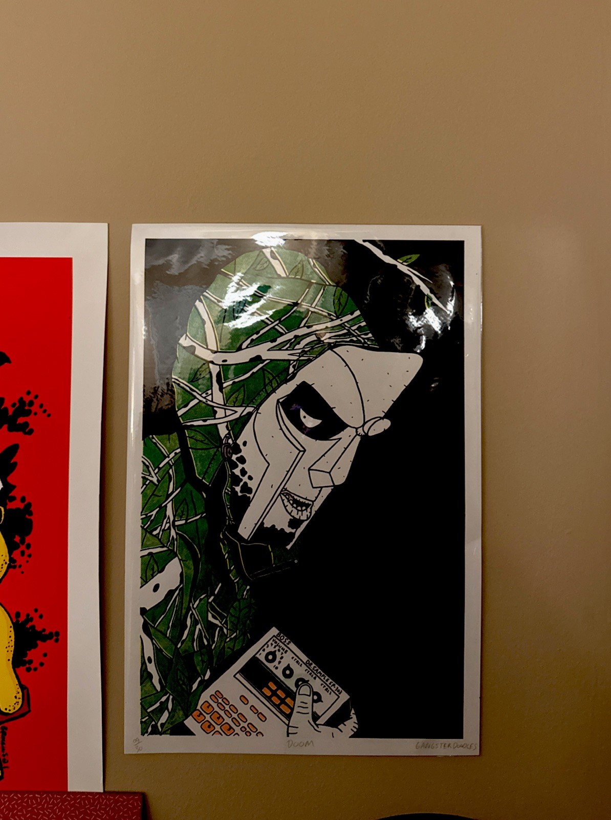 MF DOOM  Gangster Doodles Print - RARE NEW - #09/30 GANGSTER DOODLES -COMPLEXCON