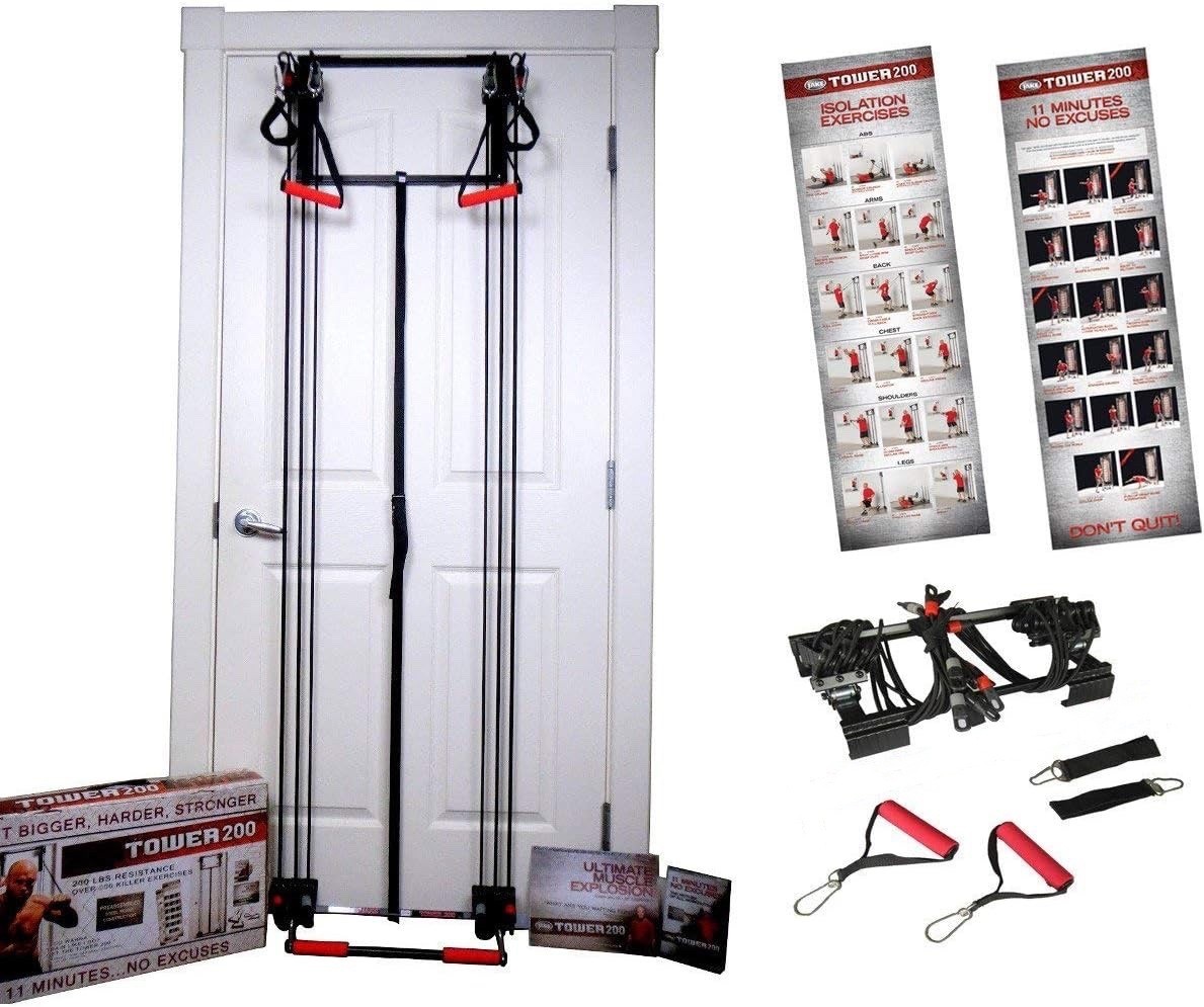 Tower 200 Door Mounted Home Gym System, Full Body Resistance Workout Equipment Tower 200 Door Mounted Home Gym System, Full Body Resistance Workout Equipment