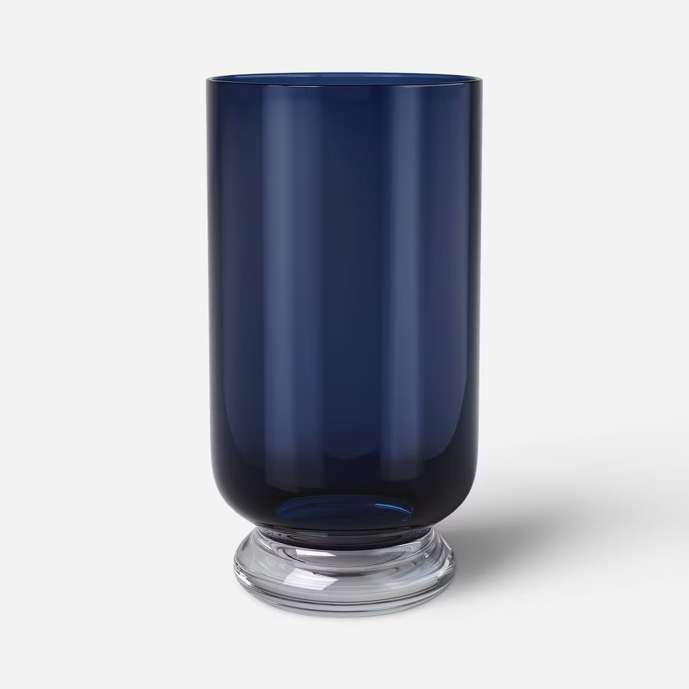 Large Glass Vase Blue - Threshold