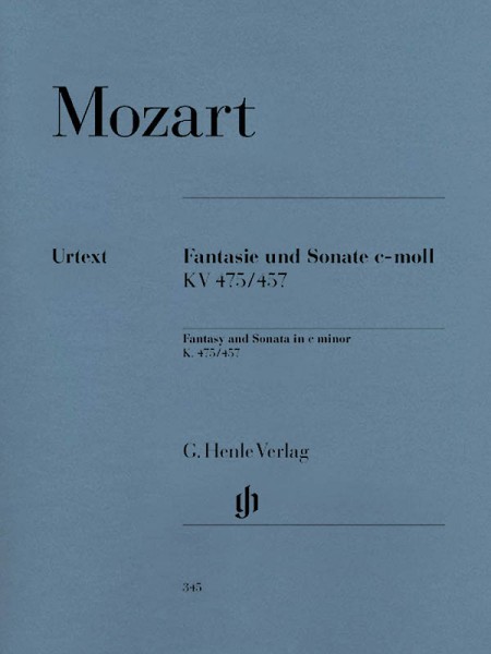 Mozart Fantasy and Sonata C minor K475 457 Sheet Music Piano Solo NEW 051480345