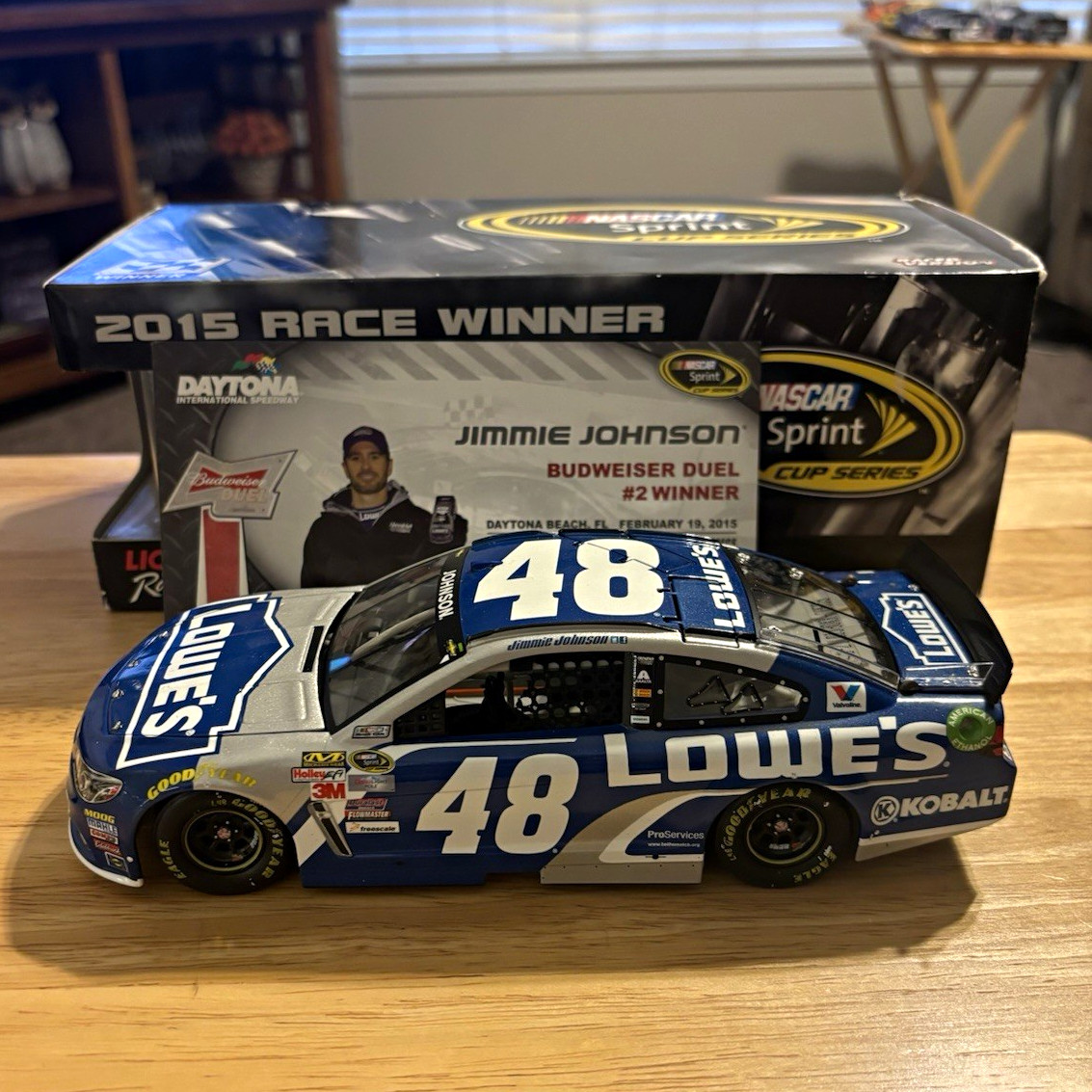 Winner 1:24 Jimmie Johnson #48 Lowe\'s 2015 Chevy Daytona dual number two winner Winner 1:24 Jimmie Johnson #48 Lowe\'s 2015 Chevy Daytona dual number two winner
