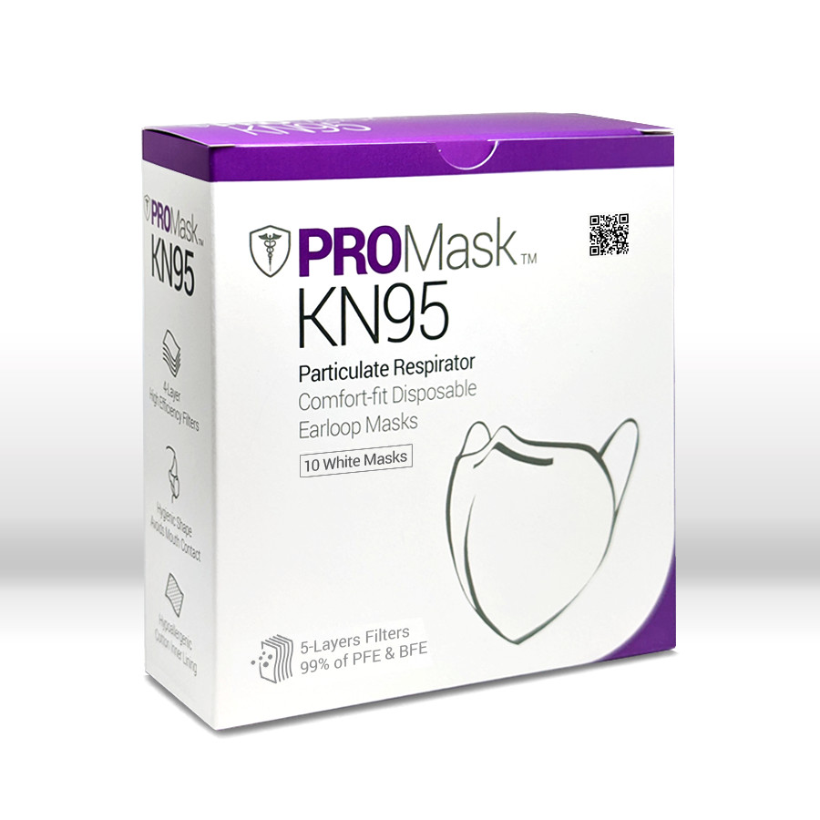 10/50/100 PROMask KN95 Disposable Face Masks 5 Layers Filters 99%+ PFE & BFE