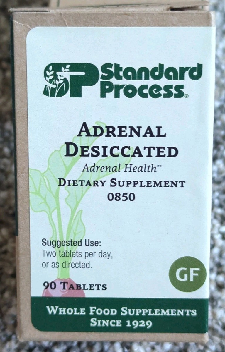 USA Standard Process - Adrenal Desiccated 90 Tablets - New & Sealed - Authentic 