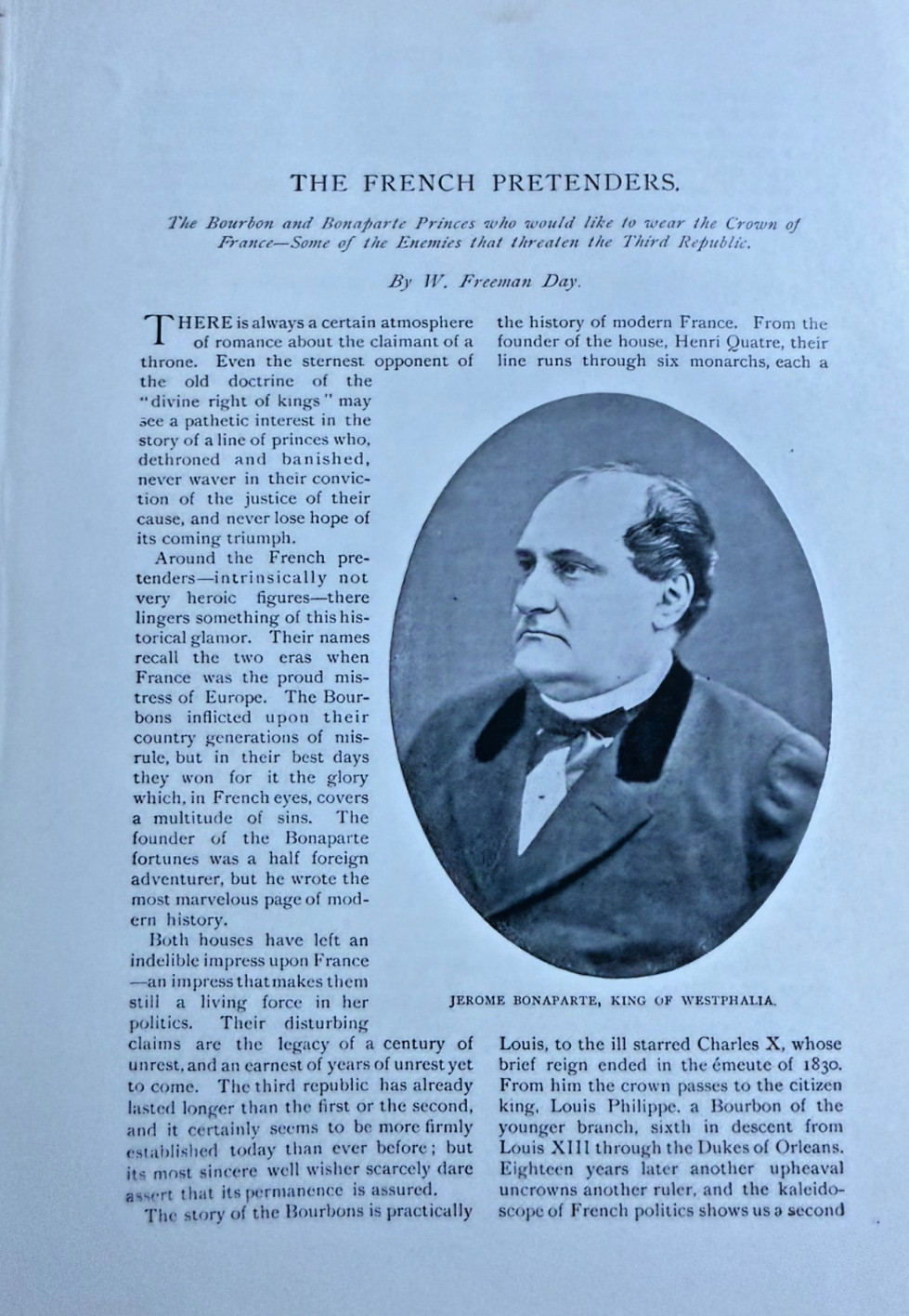 1893 French Pretenders Jerome Bonaparte Victor Bonaparte Comte De Paris