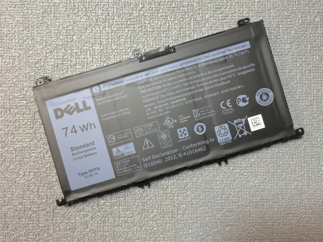 OEM 74WH 357F9 Battery For Dell Inspiron 15 7559 i7559 7557 i7557 5577 7567 5576