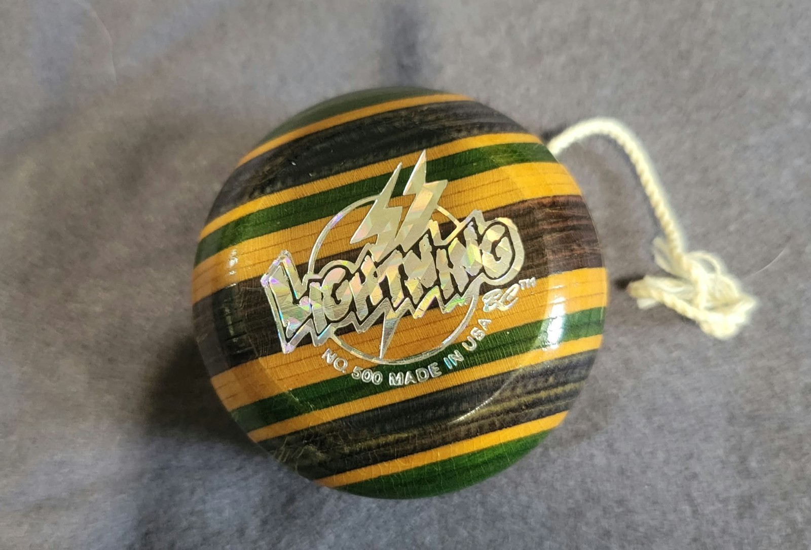 *FREE SHIPPING* Vintage Wooden Lightning BC Yo-Yo No. 500