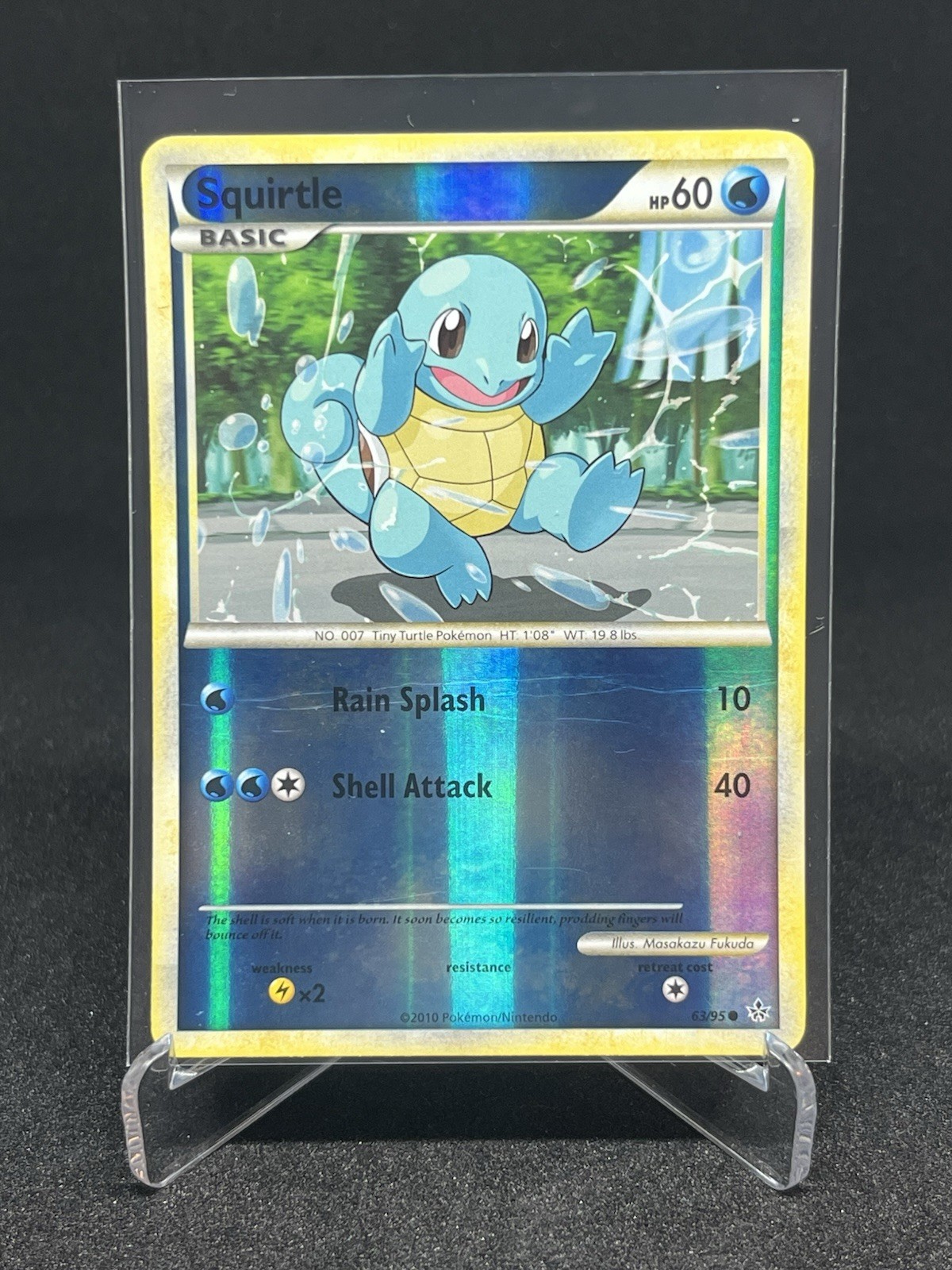 Squirtle Reverse Holo HeartGold & SoulSilver Unleashed 63/95 LP- Squirtle Reverse Holo HeartGold & SoulSilver Unleashed 63/95 LP-