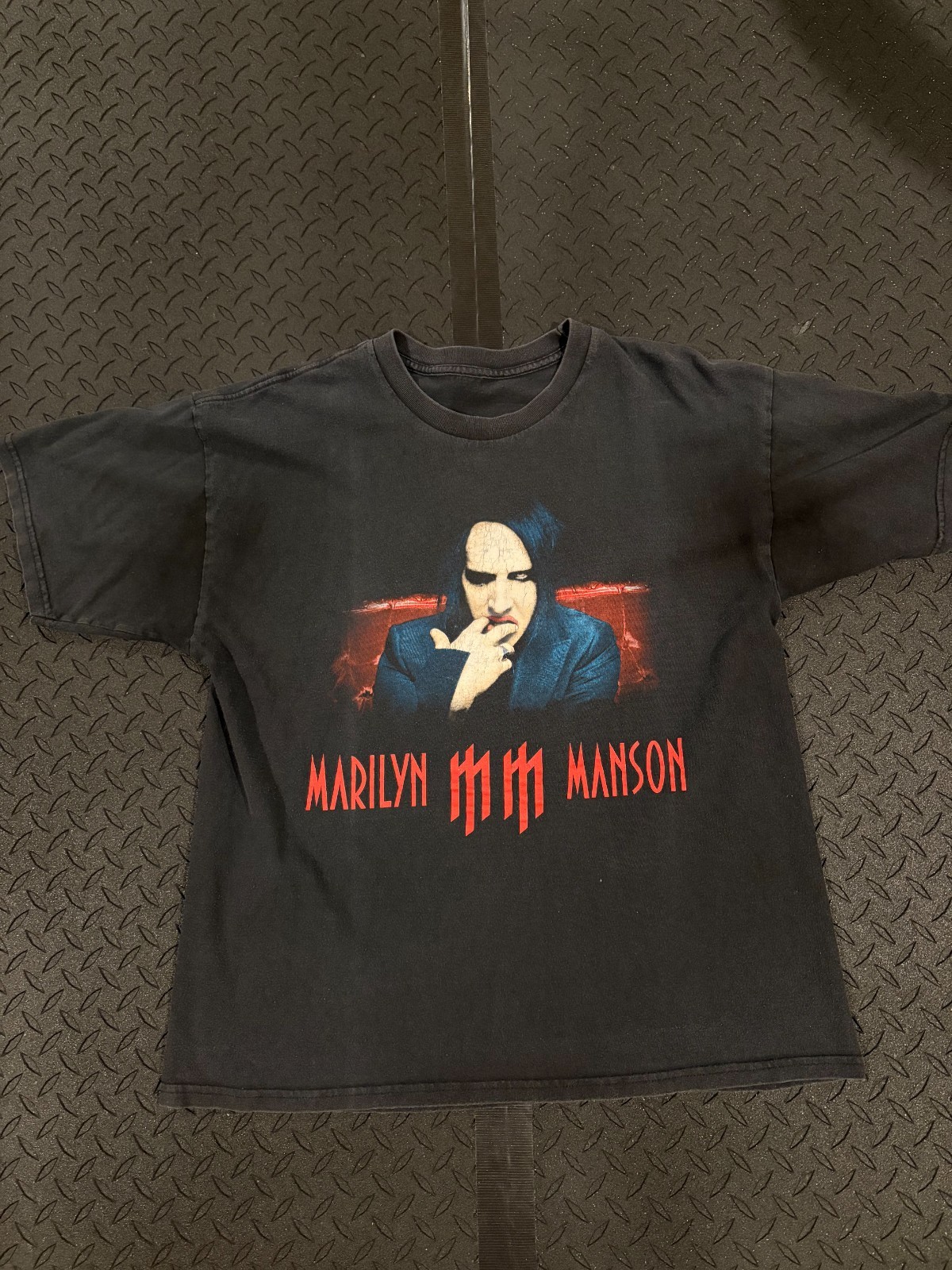 Vintage Distressed Marilyn Manson T Shirt Large