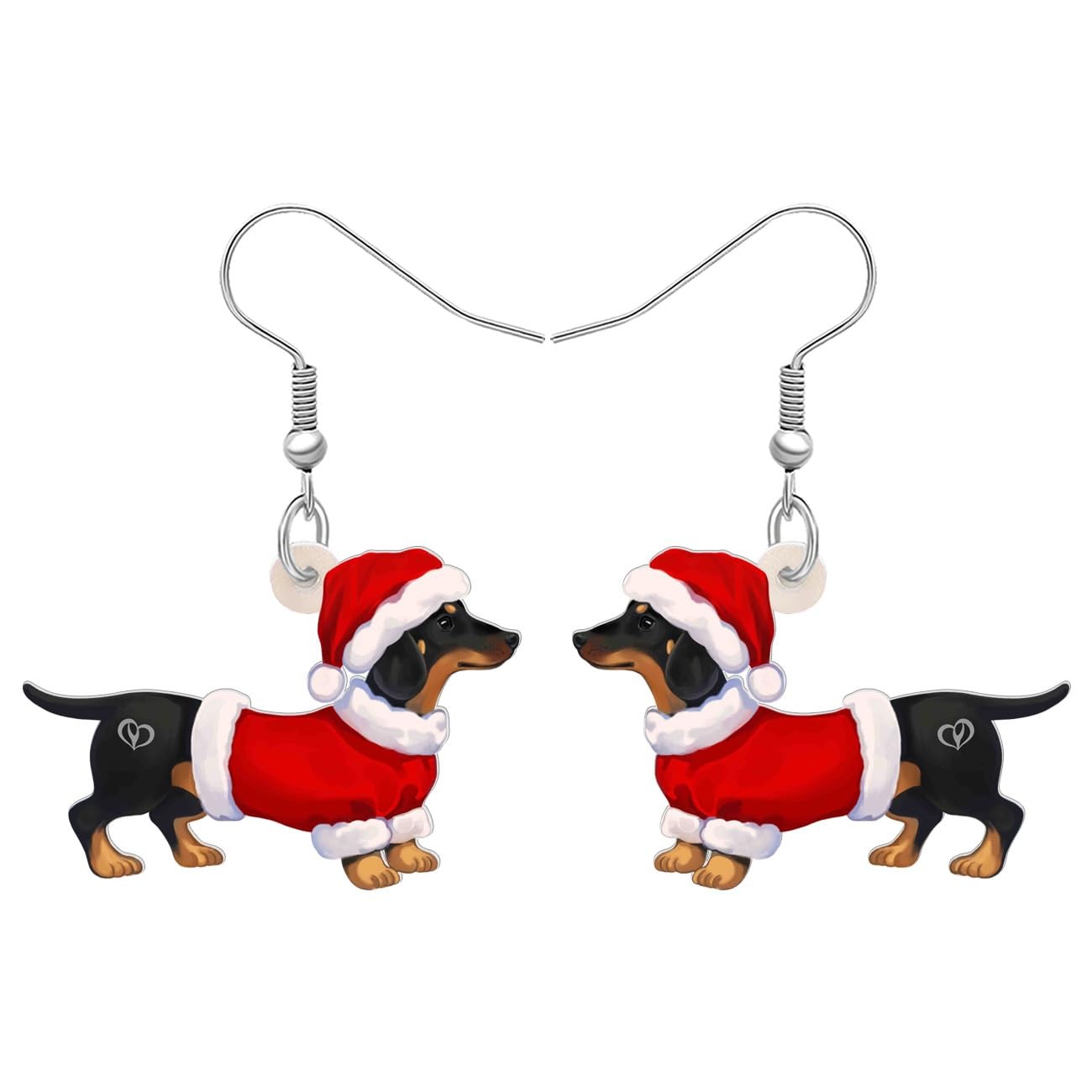 DUOWEI Cute Dachshund Earrings Dangle Jewelry Funny Weiner Dog Gifts for... 