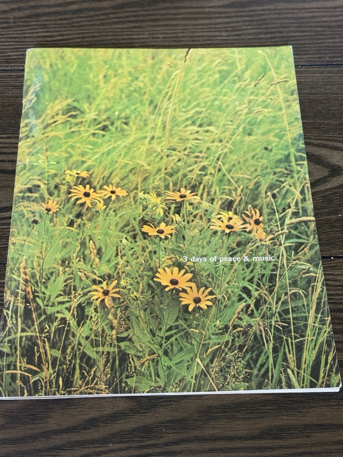 Beautiful 1969 Woodstock Program Facsimile Great Condition