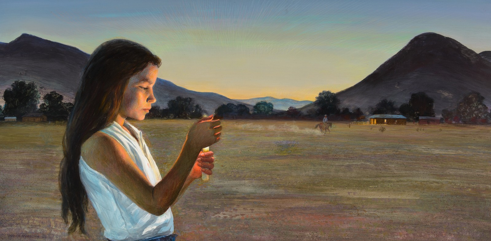 Peter Hurd: Eve of St. John 22x30 Archival Quality Fine Art Print Peter Hurd: Eve of St. John 22x30 Archival Quality Fine Art Print