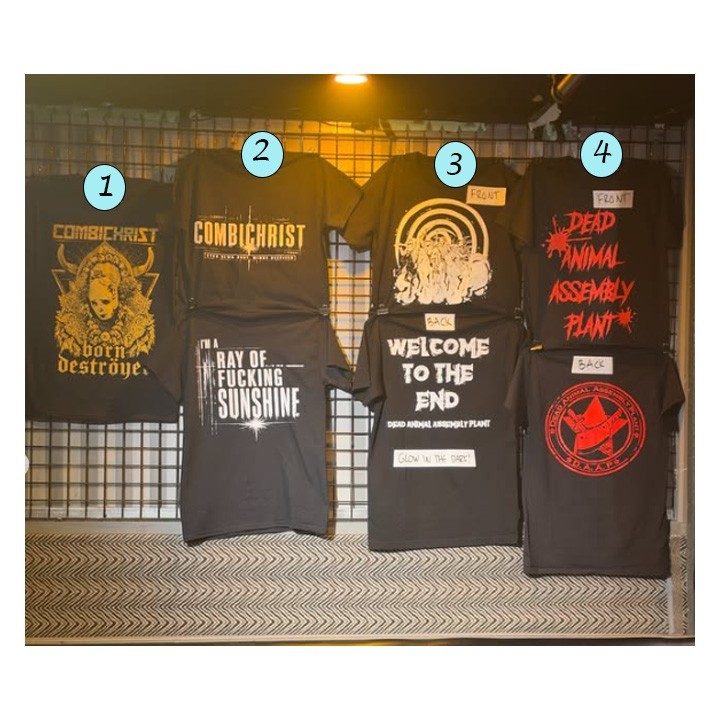 Combichrist US Tour 2026 Industrial Concert Band T-Shirt Graphic Reprint