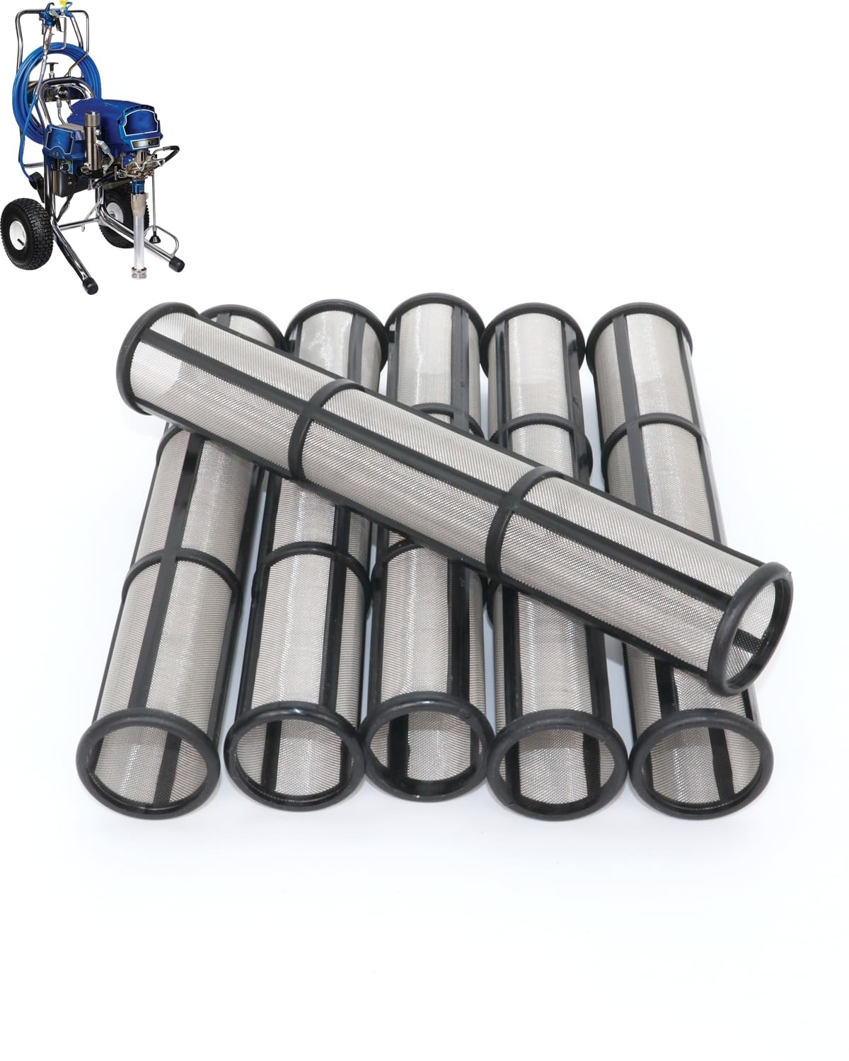 6Pieces 244067 Manifold Filter, 60 Mesh Compatible with Graco Airless Paint Spra