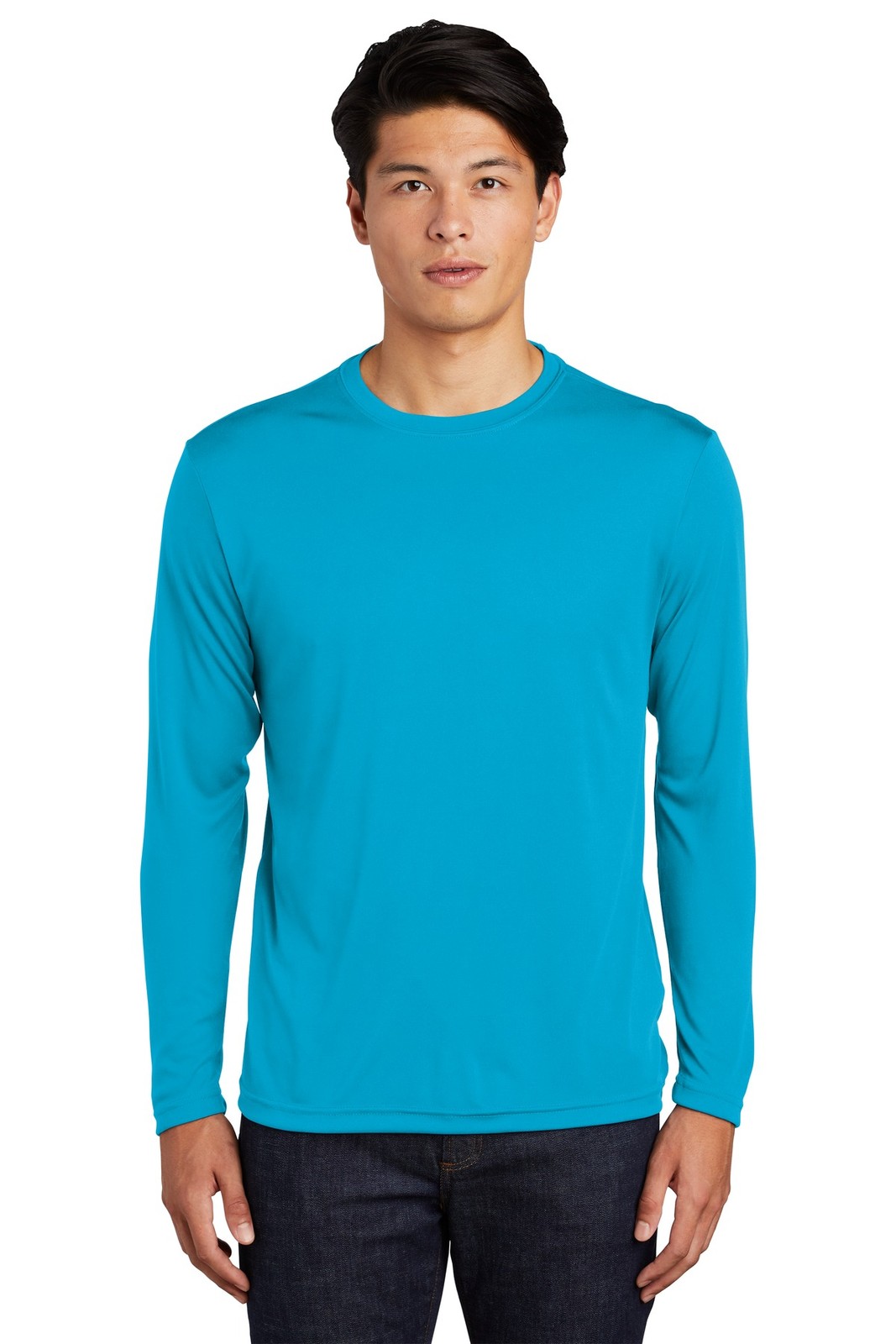 Sport-Tek ST350LS Mens Long Sleeve Moisture Wicking Dri-Fit Competitor T-Shirt Sport-Tek ST350LS Mens Long Sleeve Moisture Wicking Dri-Fit Competitor T-Shirt