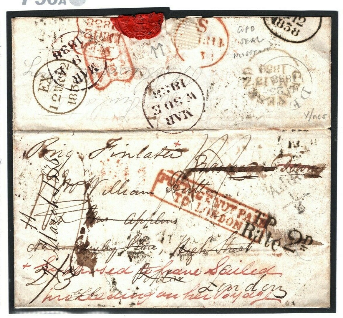 GB SCOTLAND Edinburgh London UNDERPAID Interrupted 1838 {samwells-covers} P56a GB SCOTLAND Edinburgh London UNDERPAID Interrupted 1838 {samwells-covers} P56a