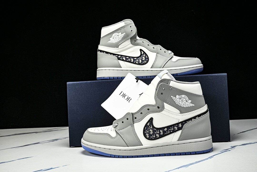 Jo*dan 1 Retro High x Di*r Collaboration CN8607-002 Men's shoes Size 6.5-13