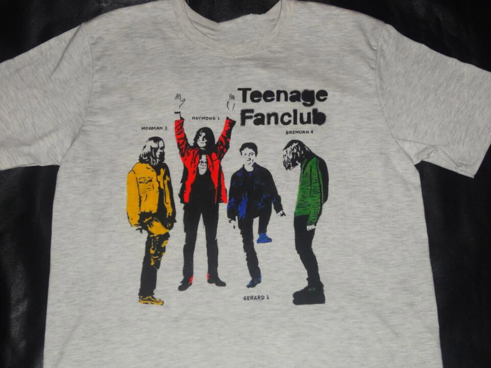 VTG Teenage FanClub Band Short Sleeve Gray All Size Shirt