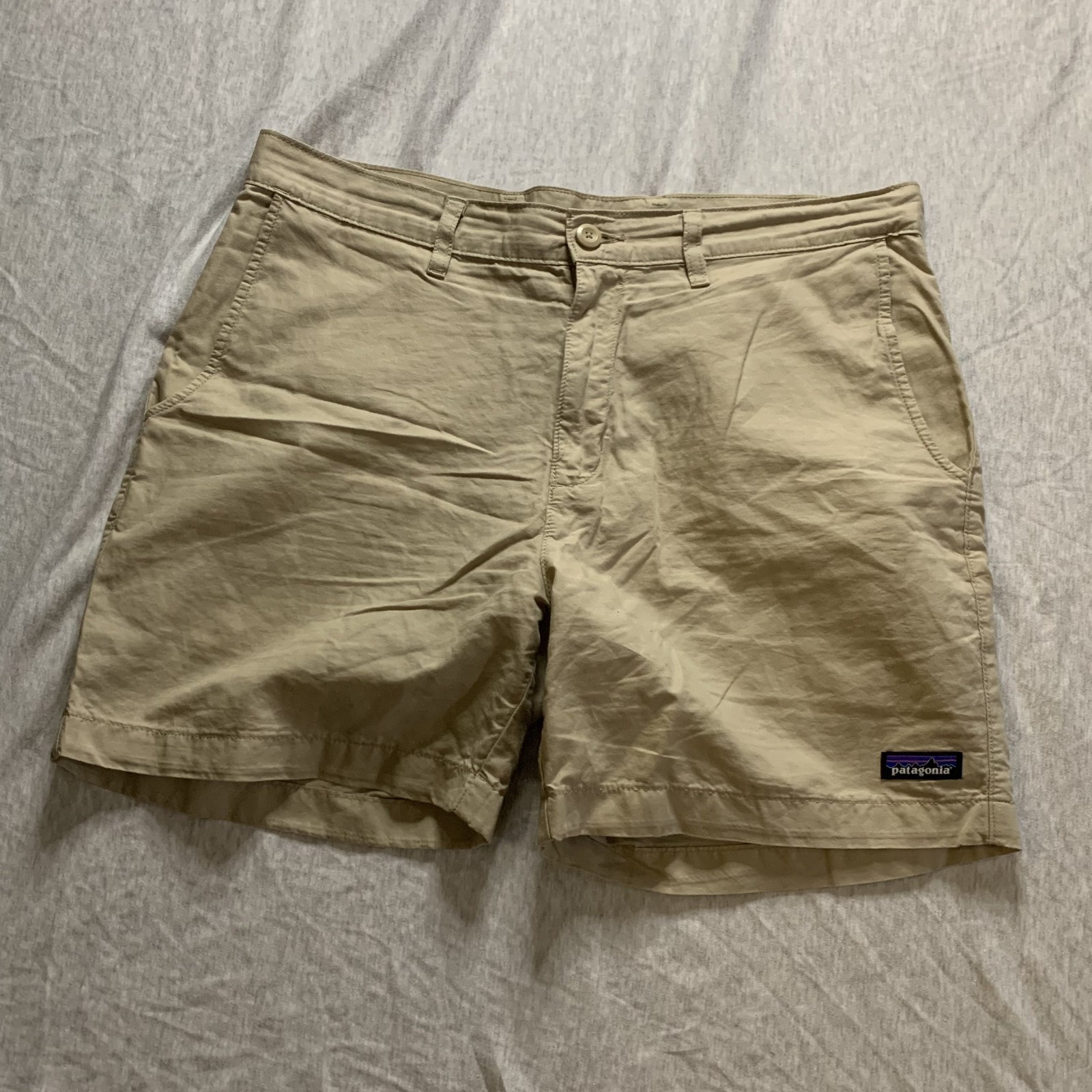 Men\'s 34\' Patagonia Organic Cotton Shorts Beige