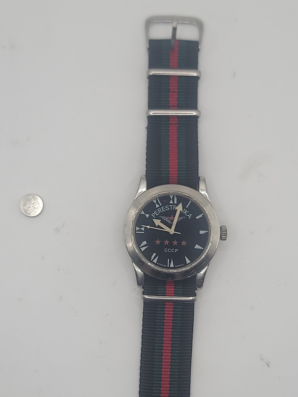 RARE Vintage MEN Watch PERESTROJKA RUSSIAN CCCR CAL L2356 New Strap RARE Vintage MEN Watch PERESTROJKA RUSSIAN CCCR CAL L2356 New Strap