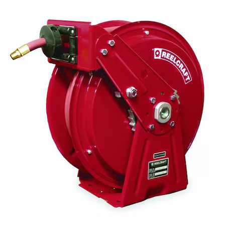 Reelcraft Dp7850 Omp Spring Return Hose Reel, 1/2 In Hose Diameter, 50 Ft Reelcraft Dp7850 Omp Spring Return Hose Reel, 1/2 In Hose Diameter, 50 Ft