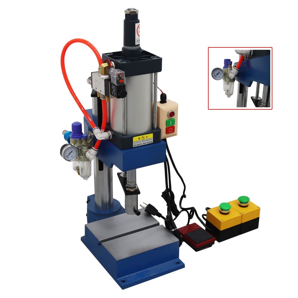 1100Lbs/500Kg Desktop Pneumatic Punch Press Machine Easy Operate GLT-100 Type