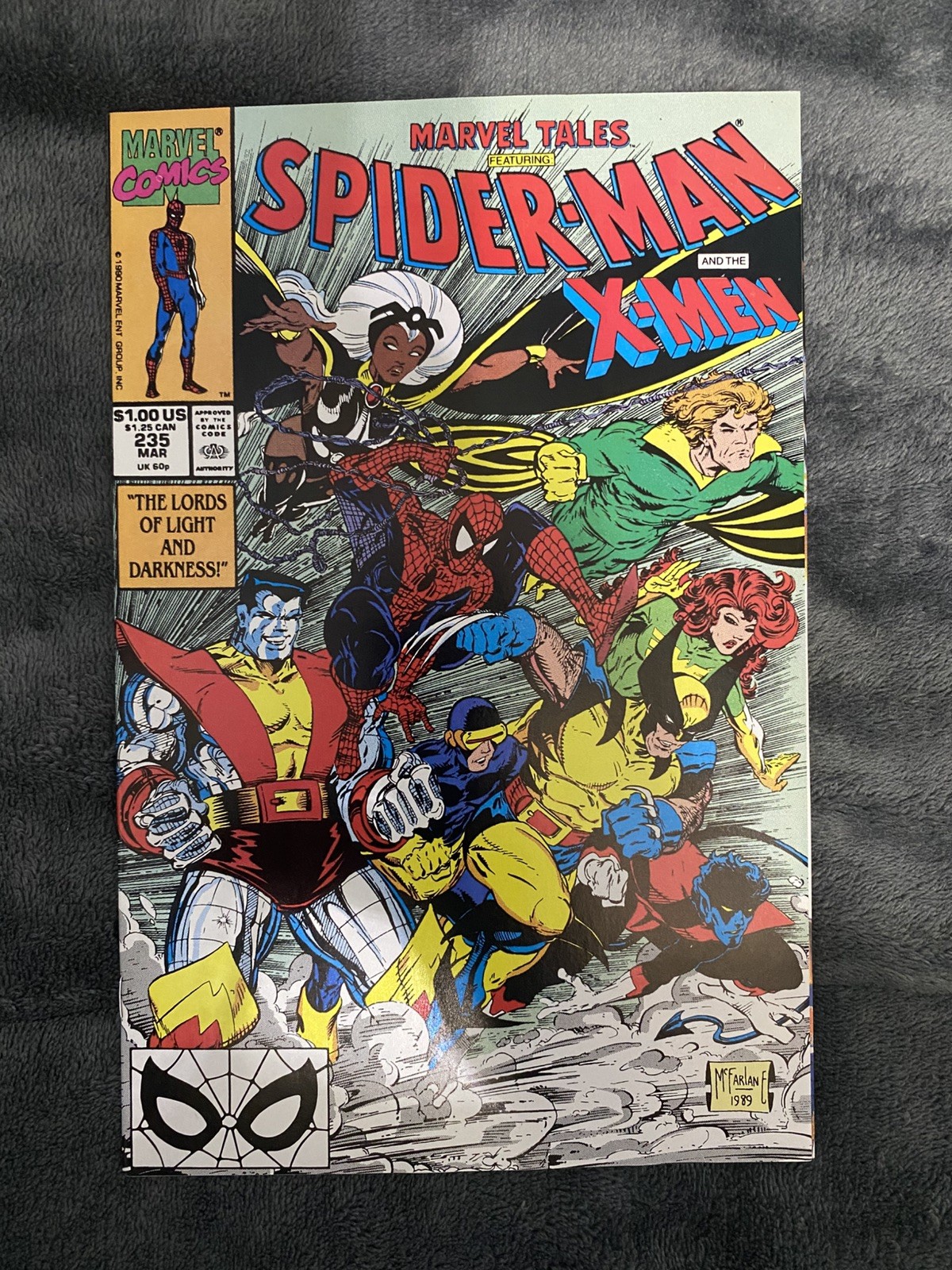 Marvel Tales #235 ~NM 9.4 1990 Direct Spider-Man X-Men Wolverine McFarlane (002) Marvel Tales #235 ~NM 9.4 1990 Direct Spider-Man X-Men Wolverine McFarlane (002)